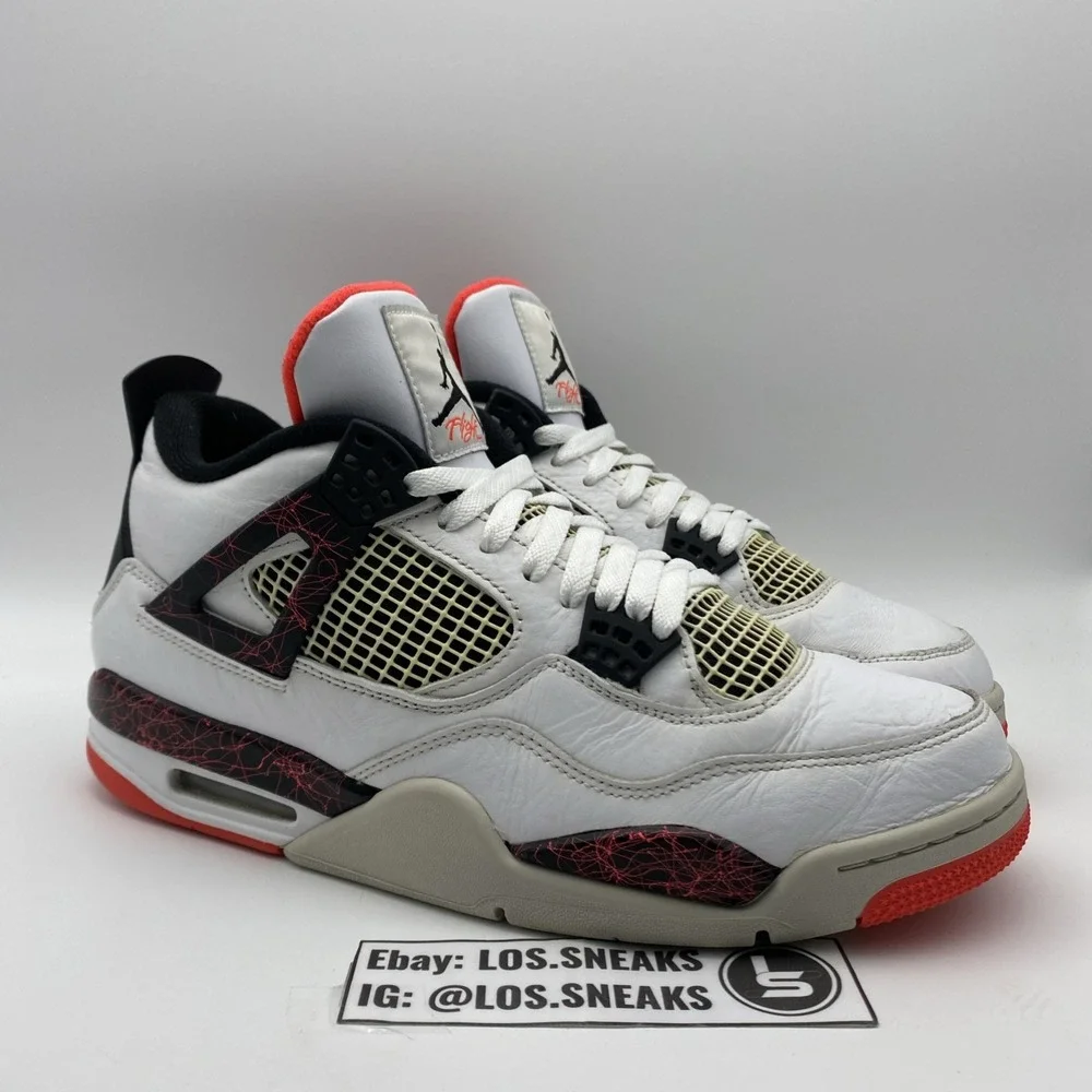 Size 11 - Jordan 4 Retro Pale Citron, Bright Crimson 2019‎ (308497-116)